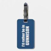 コロラド州のグニソンに行きたいな ラゲッジタグ (裏面縦)