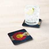 コロラド州のグランジな旗 コースター (右側)