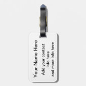 コロラド州のグランジな旗 ラゲッジタグ (裏面縦)