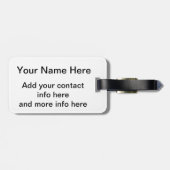 コロラド州のグランジな旗 ラゲッジタグ (裏面横)