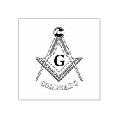 コロラド州のゴム印フリーメイソン ラバースタンプ (インプリント)