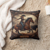 コロラド州のサンセットでロデオの競技者がローピング クッション (ブランケット)