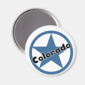 コロラド州のサークル マグネット (正面/裏面)