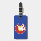 コロラド州のスノーボード ラゲッジタグ (正面縦)