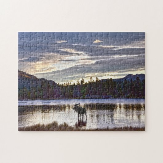 コロラド州のスプラハ湖でブルムース ジグソーパズル (横)