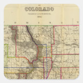 コロラド州のセイヤーの地図2 スクエアシール (正面)