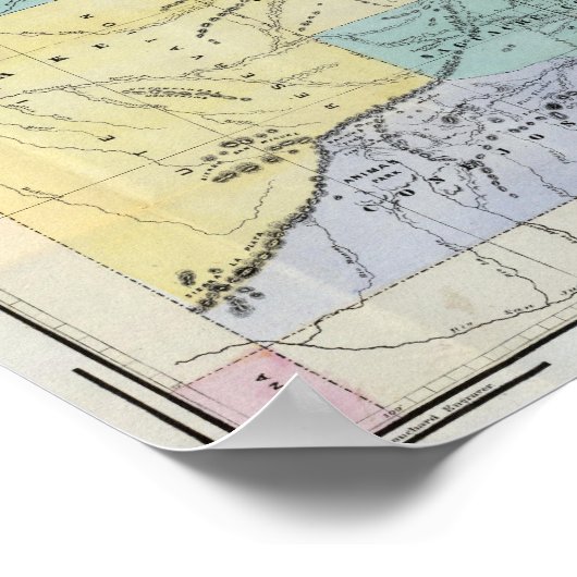 コロラド州のセイヤーの地図 ポスター (角)