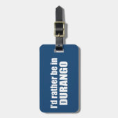 コロラド州のデュランゴに行きたい ラゲッジタグ (正面縦)