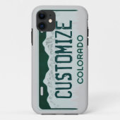 コロラド州のナンバープレートのカスタマイズ可能なiphone 5の場合 Case-Mate iPhoneケース (裏面)