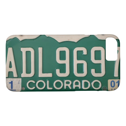 コロラド州のナンバープレートの電話箱 Case-Mate iPhoneケース (裏面(横))