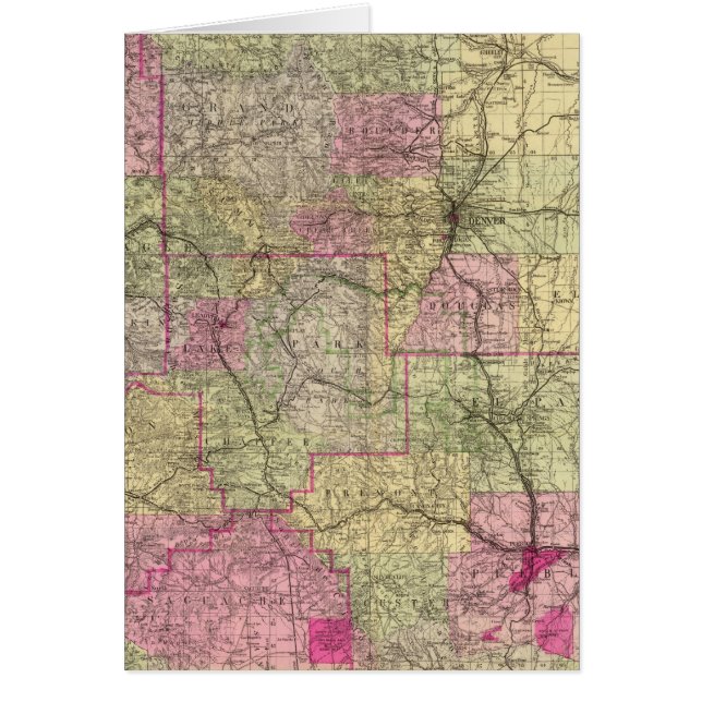 コロラド州のネルズ地形図 (正面)