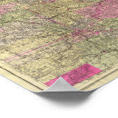 コロラド州のネルズ地形図 ポスター (角)