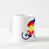 コロラド州のバイクもしくは自転車に乗る人 コーヒーマグカップ (正面左)