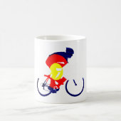 コロラド州のバイクもしくは自転車に乗る人 コーヒーマグカップ (中央)