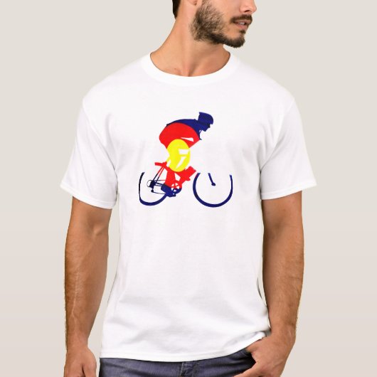 コロラド州のバイクもしくは自転車に乗る人 Tシャツ (正面)