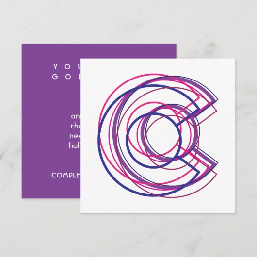 コロラド州のバイセクシャル 招待状 (正面/裏面)