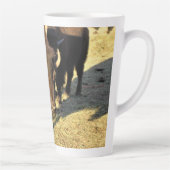 コロラド州のバイソン カフェラテマグ (右)