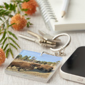 コロラド州のバイソン キーホルダー (正面右)