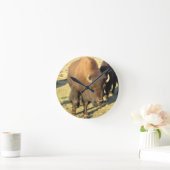 コロラド州のバイソン ラウンド壁時計 (ホーム)