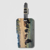 コロラド州のバイソン ラゲッジタグ (正面縦)