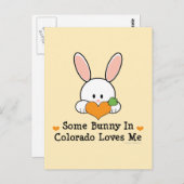 コロラド州のバニーが私のはがきを愛している ポストカード (正面/裏面)