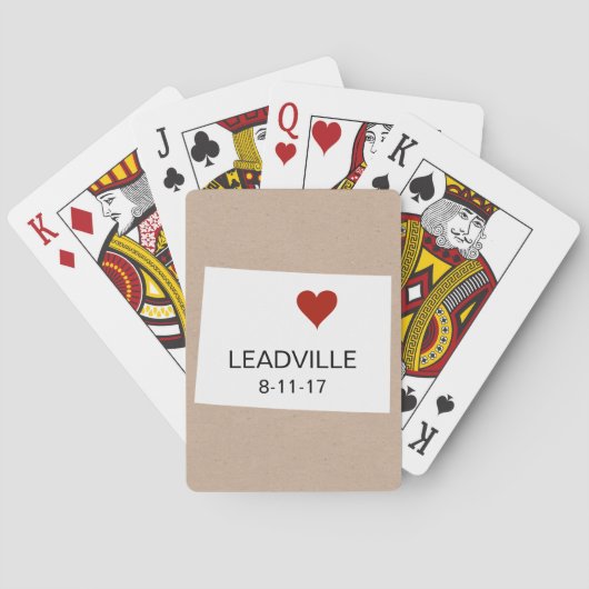 コロラド州のパーソナライズな町のトランプ トランプ (裏面)