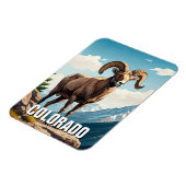 コロラド州のヒツジの旅行の土産 マグネット (左側)