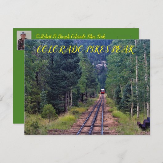 コロラド州のピークス ピーク ポストカード (正面/裏面)