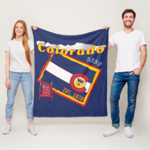 コロラド州のフリースブランケット