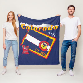 コロラド州のフリースブランケット フリースブランケット