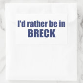 コロラド州のブリッケンリッジに行きたい 長方形シール (バッグ)