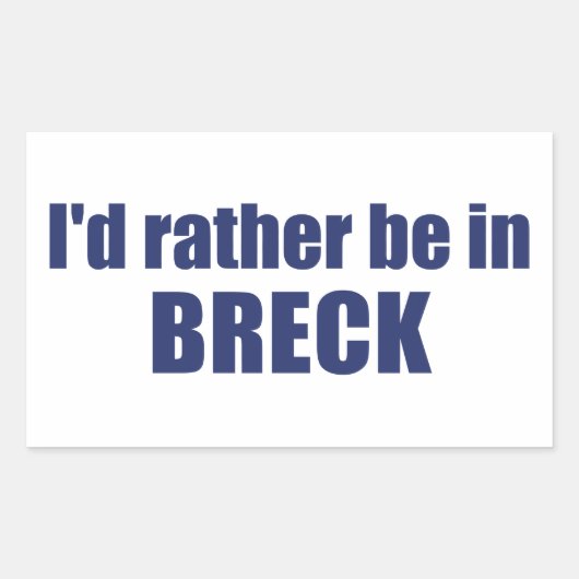 コロラド州のブリッケンリッジに行きたい 長方形シール (正面)