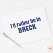 コロラド州のブリッケンリッジに行きたい 長方形シール (封筒)