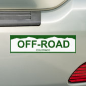 コロラド州のプレートの新オフロード バンパーステッカー (車上)