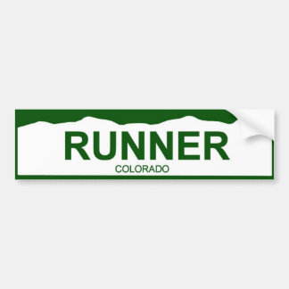 コロラド州のプレートの新ランナー バンパーステッカー