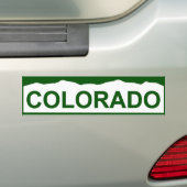 コロラド州のプレート新コロラド州 バンパーステッカー (車上)