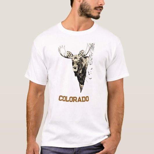 コロラド州のヘラジカTシャツ Tシャツ (正面)