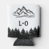 コロラド州のミニマル結婚リスト・マウンテンへようこそ 缶クーラー (裏面)