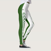 コロラド州のラベル90度の完全な裁ち切り中心 レギンス (右)