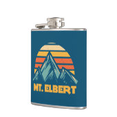 コロラド州のレトロターコイズブルーMt. Elbert フラスク (左)