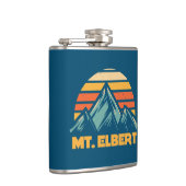 コロラド州のレトロターコイズブルーMt. Elbert フラスク (右)