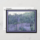 コロラド州のロッキー山脈の郵便はがき ポストカード (正面/裏面)