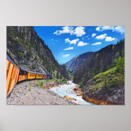 コロラド州のヴィンテージ列車の旅行 ポスター