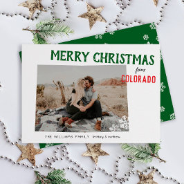 コロラド州の写真からのハッピーホリデー シーズンカード