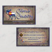 コロラド州の創造性の名刺 名刺 (正面/裏面)