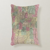 コロラド州の地図 アクセントクッション (正面(垂直))