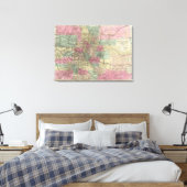 コロラド州の地図 キャンバスプリント (インサイチュ (寝室))