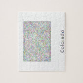 コロラド州の地図 ジグソーパズル (縦)