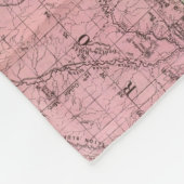 コロラド州の地図 フリースブランケット (角)