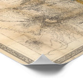 コロラド州の地図 ポスター (角)